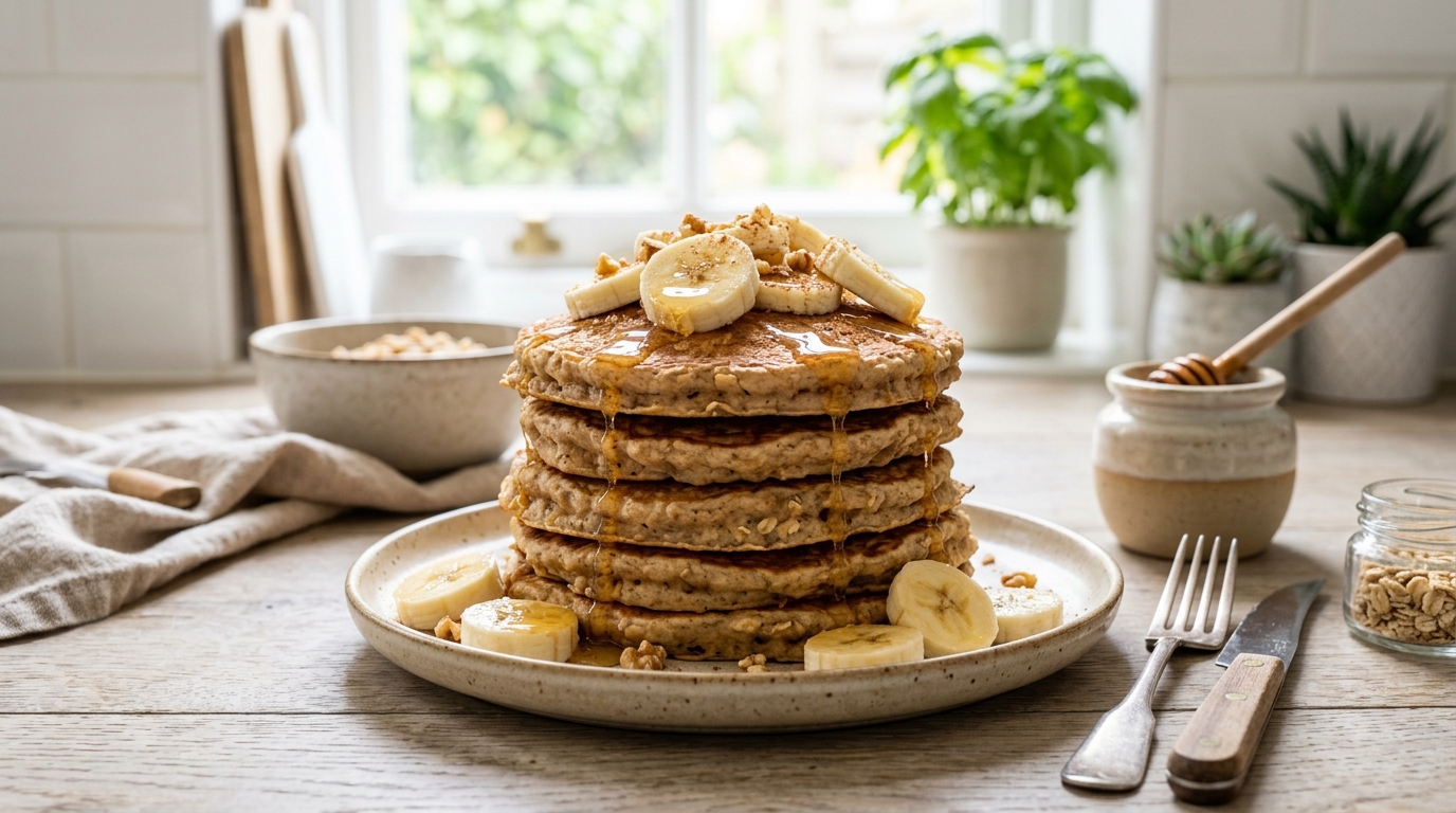 Američke palačinke od banane i ovsenih pahuljica